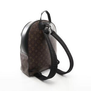 Louis Vuitton Josh Backpack canvas leather Monogram Macassar Brown Black